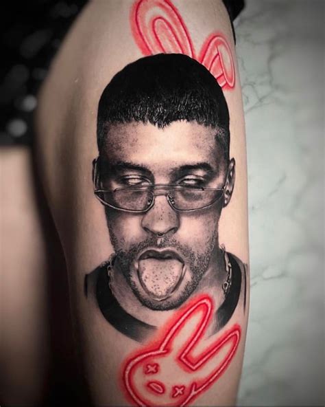 diseos tatuajes de bad bunny|Unique Bad Bunny Tattoo Ideas to Inspire Your Ink